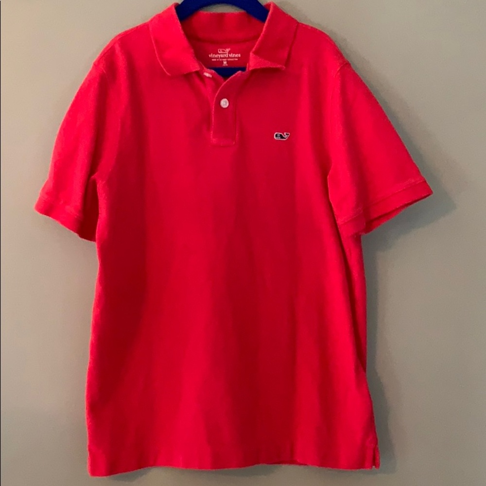 Classic red Vineyard Vines polo shirt
